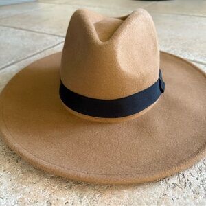 Lack Of Color Camel Fedora with Black Band